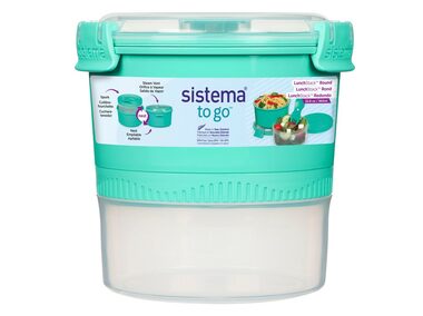Sistema TO GO Dóza na oběd s miskou a vidličkou 965 ml mátová