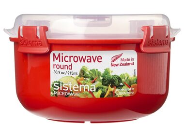 Sistema Microwave Dóza na ohřev jídla 915 ml červená