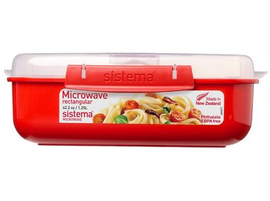 Sistema Microwave Krabička na ohřev jídla 1.25 l červená