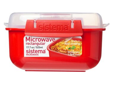 Sistema Microwave Krabička na ohřev jídla 525 ml červená