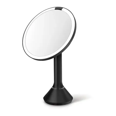 Simplehuman Sensor Touch černá / Kosmetické zrcátko / LED osvětlení / dobíjecí / USB-C 