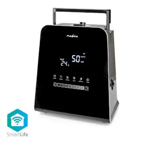 Nedis Zvlhčovač SmartLife černá / 110 W / 5.5 l / Vlhkoměr / Časovač / Dálkové ovládání / Noční režim 
