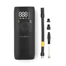 Nedis PAAC10BK / Dobíjecí vzduchový kompresor / 0.1 - 10.3 Bar / měříč tlaku 