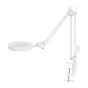Nedis MAGLE2WT / Zvětšovací stolní lampa bílá / Čočka: 3 Diopter / 6500 K / 6 W / 700 lm 