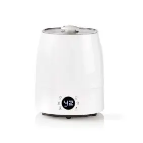 Nedis Zvlhčovač vzduchu bílo-šedá / 110 W / S chladnou a teplou mlhou / 5.5 l / Vlhkoměr / Časovač 