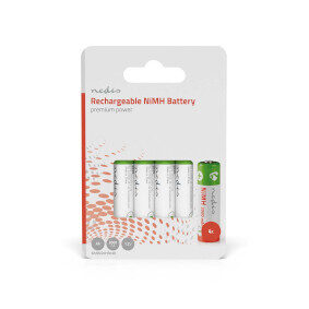 Nedis Dobíjecí Ni-MH baterie AA 4 ks / 1.2 V DC / 2000 mAh 
