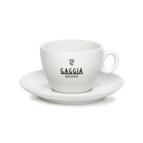 Gaggia šálky s podšálky espresso / 6 ks / porcelán