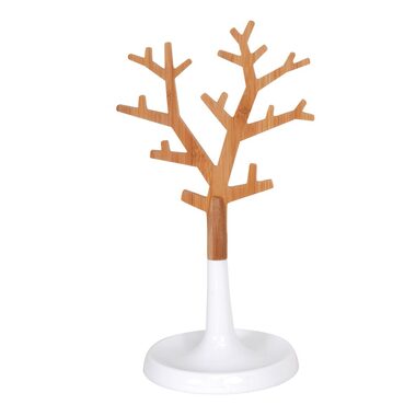 MSV OSLO držák na šperky ve tvaru stromu dřevo - plast