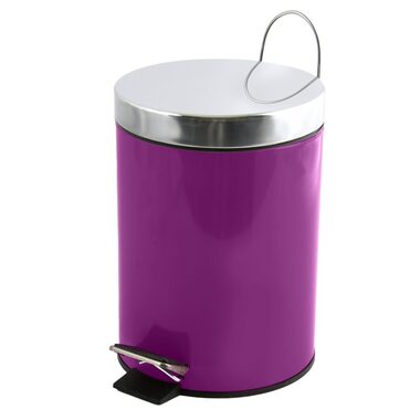MSV UNIS pedálový odpadkový koš 3 L fialová  / ocel