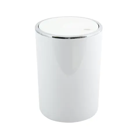 MSV KAMAKA výklopný odpadkový koš 6 L bílý / plast