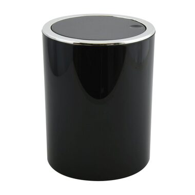 MSV KAMAKA výklopný odpadkový koš 6 L černý / plast