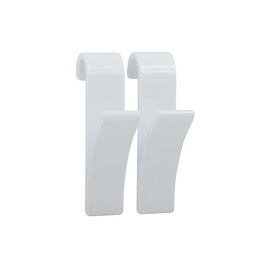 MSV závěsný háček na ručník na topný žebřík 2 ks bílý / plast