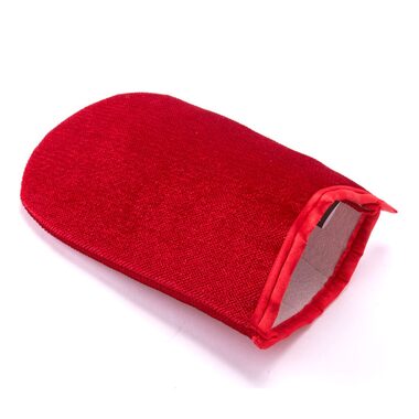 MSV rukavice na textil a čalounění pro odstranění chlupů a nečistot červená / polyester