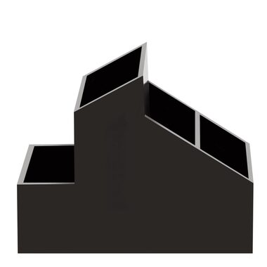 Spirella SKYLINE kosmetický organizér černý / plast
