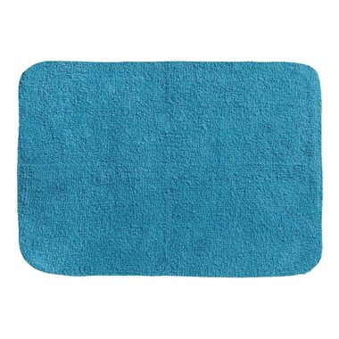 Spirella CAMPUS koupelnová předložka 50 x 70 cm modrá / bavlna / protiskluzová 