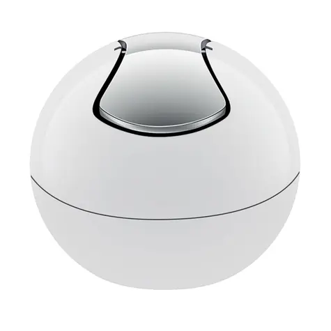 Spirella BOWL mini výklopný odpadkový koš 1 L bílý / plast