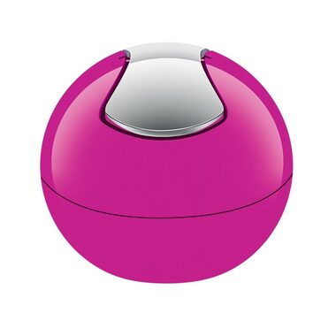Spirella BOWL mini výklopný odpadkový koš 1 L růžový / plast