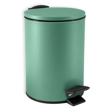 Spirella ADELAR pedálový odpadkový koš 3 L matná zelená / ocel