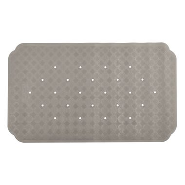 Spirella RUBY protiskluzová podložka do vany šedo-hnědá / přírodní kaučuk / 70 x 40 cm