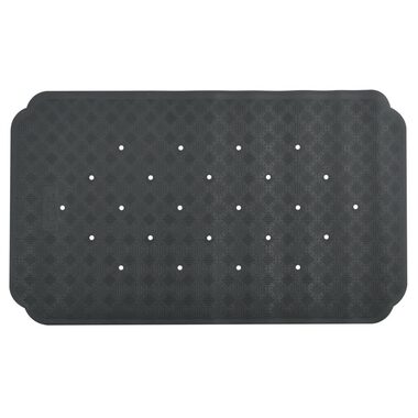 Spirella RUBY protiskluzová podložka do vany tmavě šedá / přírodní kaučuk / 70 x 40 cm