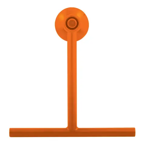 Spirella TIM sprchová stěrka s přísavkou oranžová / plast / 22 cm