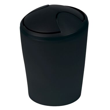 Spirella MOVE výklopný odpadkový koš 2 L černý / plast