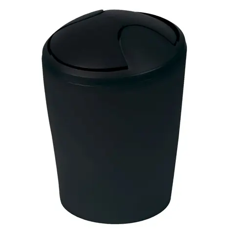 Spirella MOVE výklopný odpadkový koš 5 L černý / plast