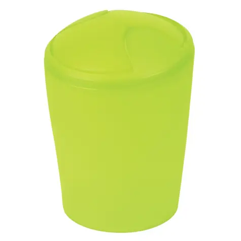 Spirella MOVE výklopný odpadkový koš 5 L zelený / plast