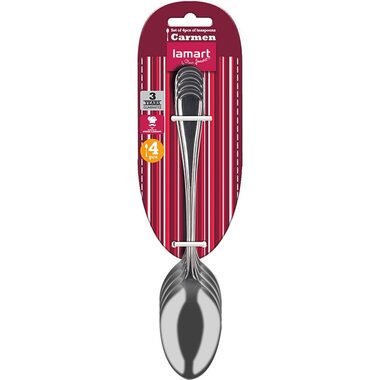Lamart Carmen Lžička čajová 4ks / nerez