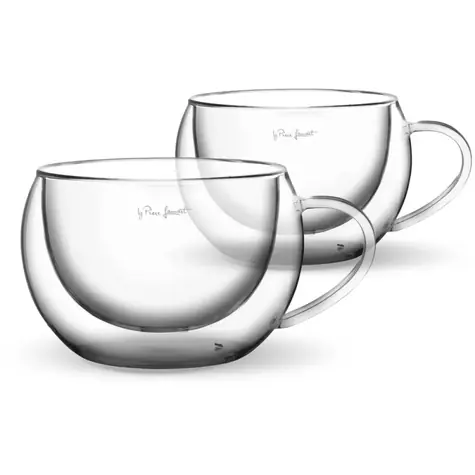 Lamart Vaso Sada 2 sklenic na Cappuccino 270ml čirá / Borosilikátové dvojité sklo