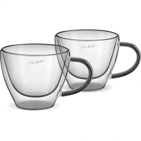 Lamart Vaso Sada sklenic Cappucino 2ks 190ml černá / sklo