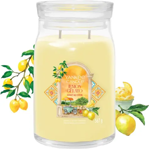 Yankee Candle Lemon Gelato Signature velký