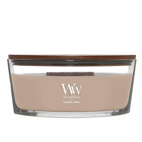 WoodWick Patchouli Créme svíčka loď