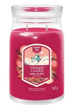 Yankee Candle SANTA ON SKIS Signature velký