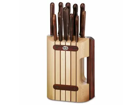 VICTORINOX Blok s 11 noži Wood bukové dřevo