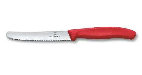 VICTORINOX Swiss Classic Nůž na rajčata 11 cm červená