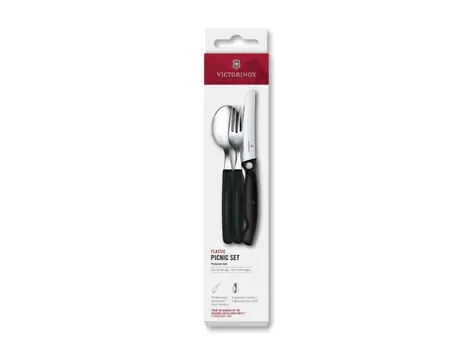 VICTORINOX Swiss Classic Pikniková sada 3 ks černá