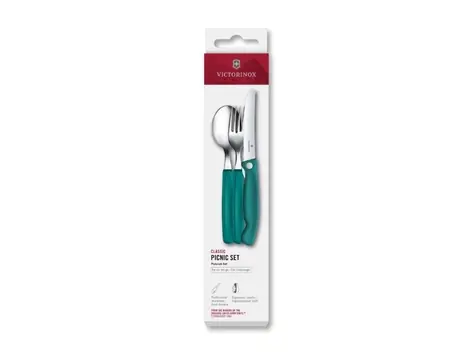 VICTORINOX Swiss Classic Pikniková sada 3 ks zelená