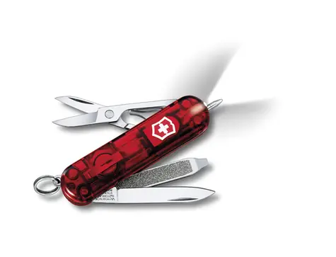 VICTORINOX Kapesní nůž Signature Lite červený transparentní