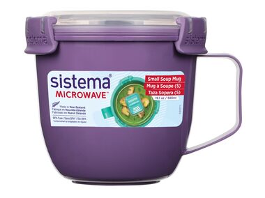 Sistema Microwave Small Soup Mug Hrnek na polévku 565 ml fialová