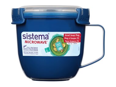 Sistema Microwave Small Soup Mug Hrnek na polévku 565 ml modrá