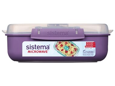Sistema Microwave Rectangle Krabička na ohřev jídla 1.25 l fialová