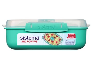 Sistema Microwave Rectangle Krabička na ohřev jídla 1.25 l mátová