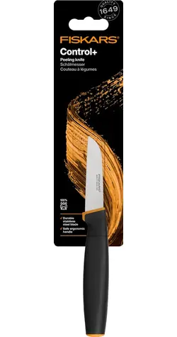 Fiskars 1074447 Control Nůž na loupání-škrábání 8 cm