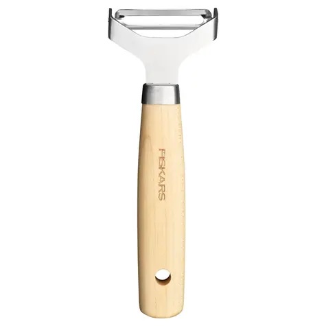 Fiskars Folken 1075682 Škrabka Y 15,1 cm / nerezová ocel-dřevo