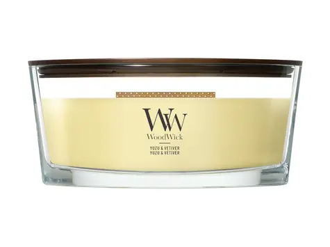 WoodWick Yuzu & Vetiver svíčka loď