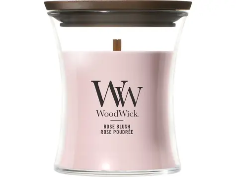 WoodWick Rose Blush svíčka malá