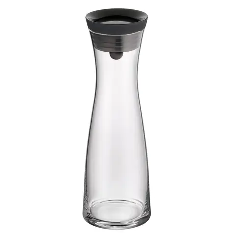 WMF Basic karafa na vodu 1l černá / uzávěr / integrované sítko / 1l / 29 x 10 cm