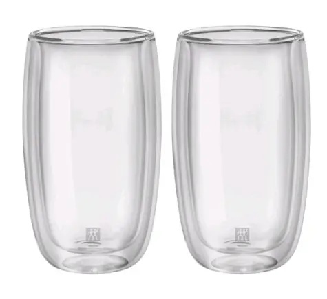 Zwilling Sorento 350 ml 2 ks / sada 2 sklenic na latte / Borosilikátové dvojité sklo