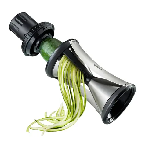 Gefu Spirelli Ruční spirálový kráječ / Spirály: 4.5 mm + 8 mm / nerez ocel / držák surovin